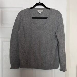 Nordstrom Gray V-Neck Sweater